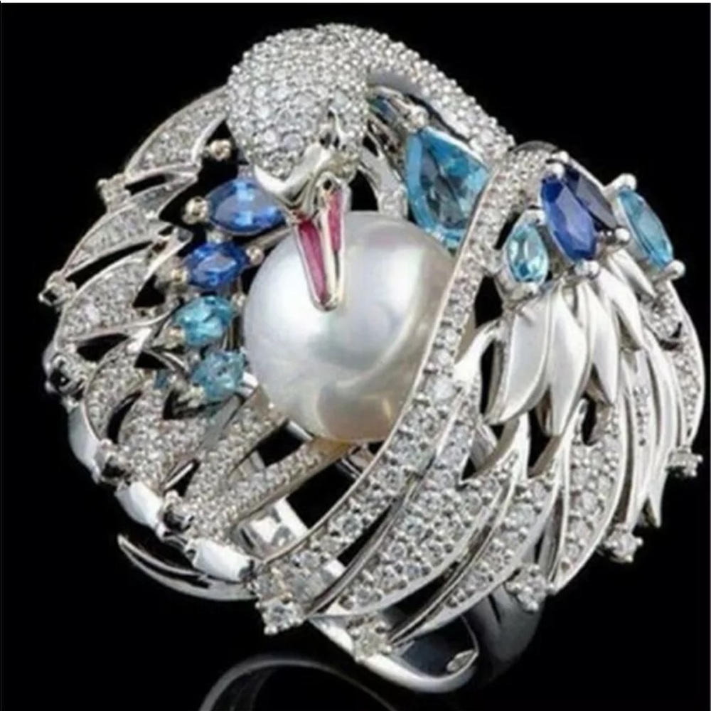 Swan ring size7